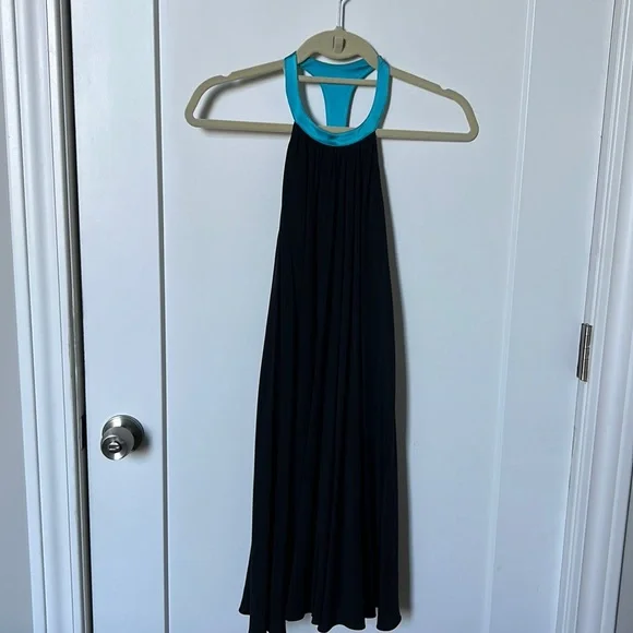 Jaygodfrey Dresses | Jay Godfrey T-Back Silk Dress | Color: Black/Blue | Size: 2 | Lfedak's Closet